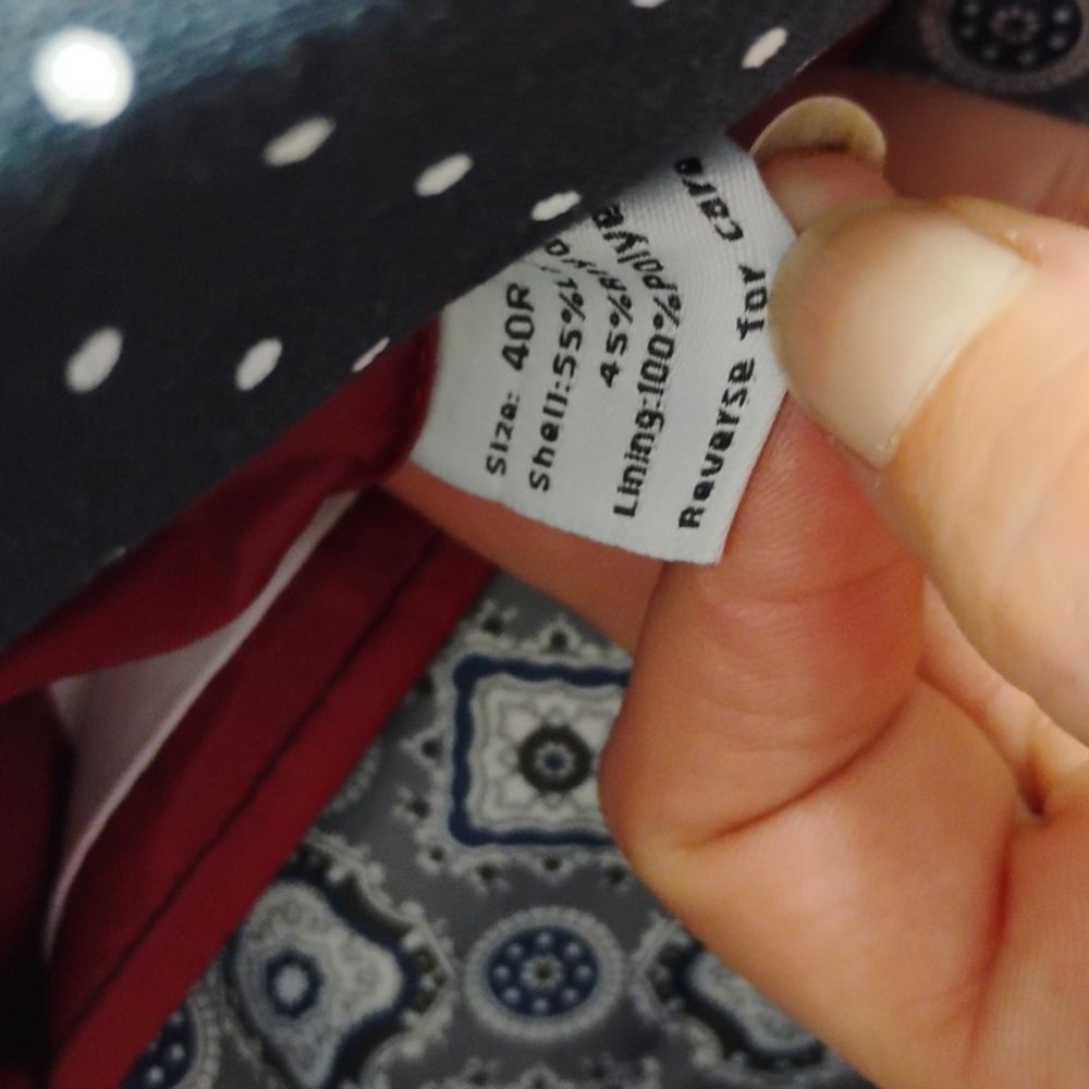 Men's Black Polka Dot Blazer - Picture 6 of 6